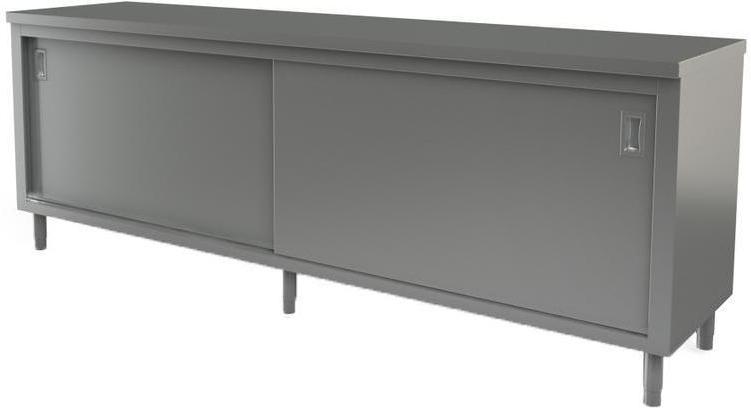 Tarrison - 96" x 30" Servery Work Table with Sliding Doors - C3096