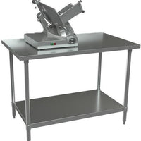 Tarrison - 96" x 30" Slicer Stand with Undershelf & Backsplash - SSWT-3096B