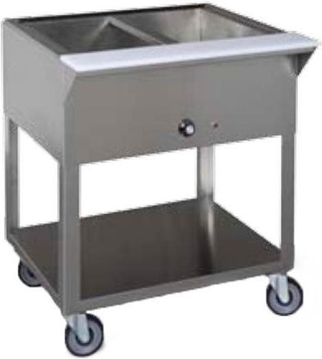 Tarrison - Mobile Serving Counter with Five Wet Bain Marie Wells - ST-5-73