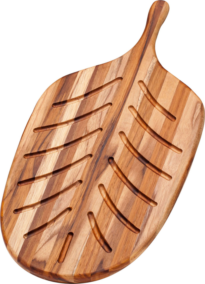 TeakHaus - 19" x 9 x 0.5" Canoe Bread Board - TH701