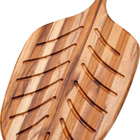 TeakHaus - 19" x 9 x 0.5" Canoe Bread Board - TH701