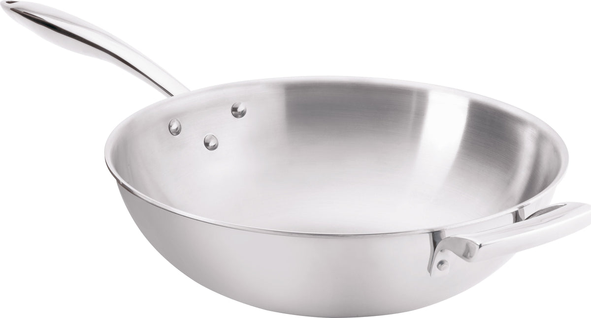 Thermalloy - 12" Tri-Ply Stainless Steel Wok - 5724095
