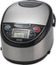 Tiger - 10 Cup Black Microcomputer Rice Cooker & Warmer with Tacook Plate - JAX-T18U