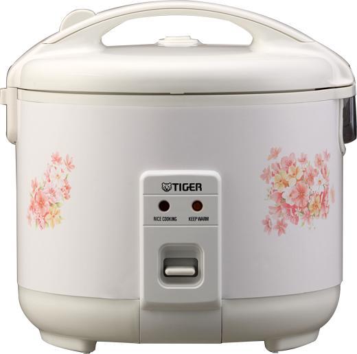 Tiger - 8 Cup Lovely Flower Electric Rice Cooker/Warmer (560 Wattage) - JNP-1500