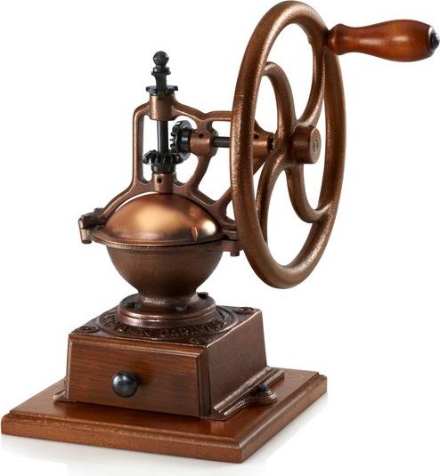 Tre Spade - Brown Cast Iron & Beech Wood Manual Coffee Grinder - 43680