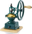 Tre Spade - Teal Cast Iron & Beech Wood Manual Coffee Grinder - 43681