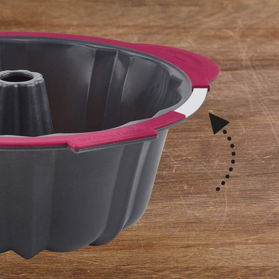 Trudeau - 10 Cup Structure Silicone Pro Fluted Cake Pan - 09915136