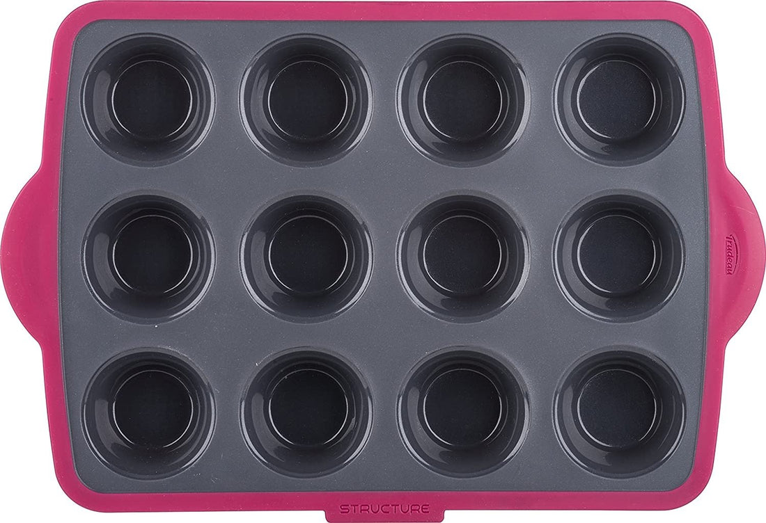 Trudeau - 12 Count Structure Silicone Pro Muffin Pan - 09912094