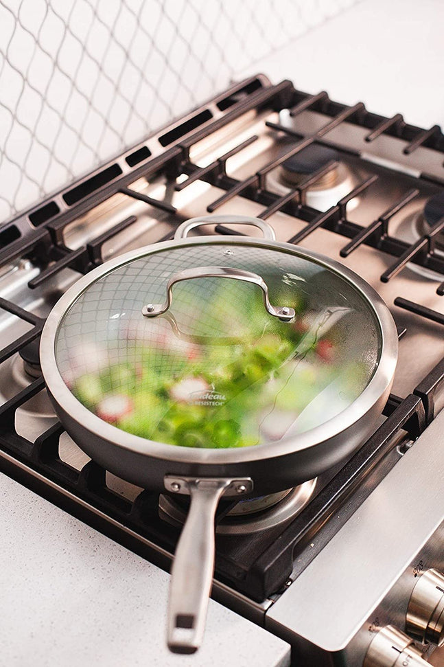 Trudeau - 12" Pure Deep Fry Pan with Lid - 80119006