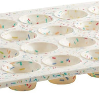 Trudeau - 24 Count Mini Muffin Pan Confetti Fuchsia - 05118554