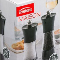 Trudeau - 5" Fiesta Pepper Mill & Salt Mill Black - 0536224