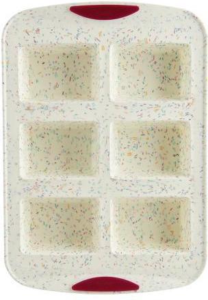 Trudeau - 6 Count Mini Loaf Pan Confetti Fuchsia - 05120069