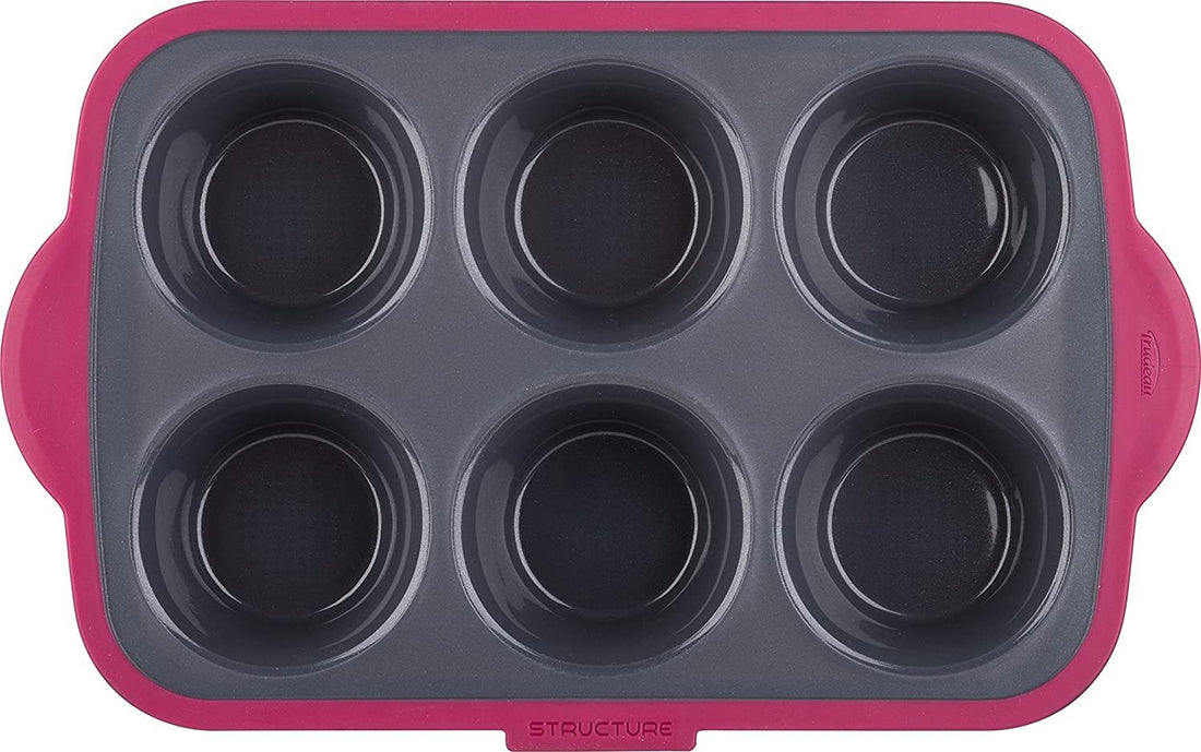 Trudeau - 6 Count Structure Silicone Pro Muffin Pan - 09912093