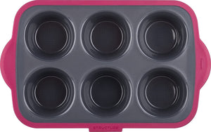 Trudeau - 6 Count Structure Silicone Pro Muffin Pan - 09912093
