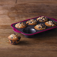 Trudeau - 6 Count Structure Silicone Pro Muffin Pan - 09912093
