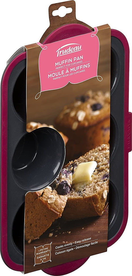 Trudeau - 6 Count Structure Silicone Pro Muffin Pan - 09912093