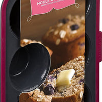 Trudeau - 6 Count Structure Silicone Pro Muffin Pan - 09912093