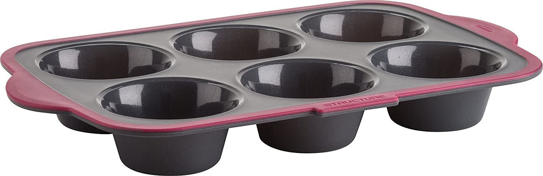 Trudeau - 6 Count Structure Silicone Pro Muffin Pan - 09912093