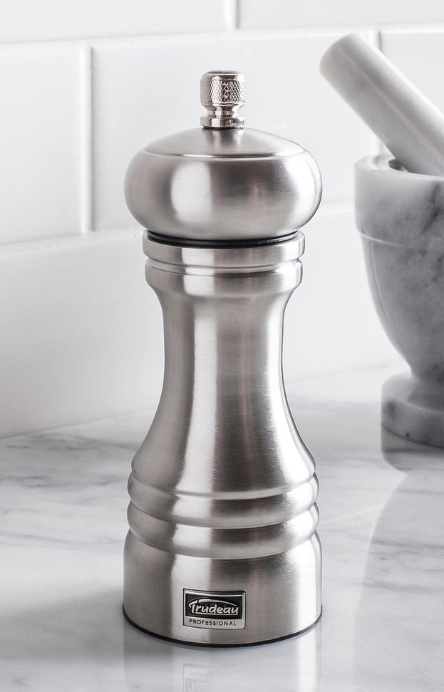 Trudeau - 6" Professional Stainless Steel Salt Mill - 071343