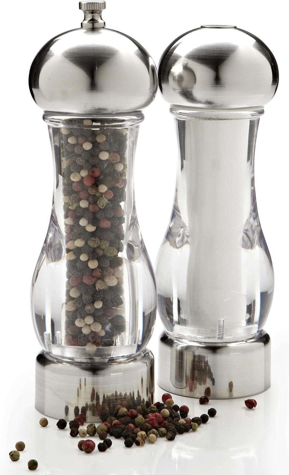 Trudeau - 7.5" Brio Peppermill & Salt Shaker Clear - 0535050