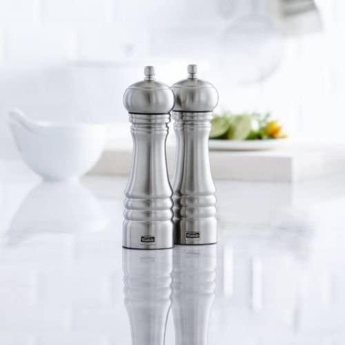 Trudeau - 8" Professional Stainless Steel Pepper Mill & Salt Mill - 071360