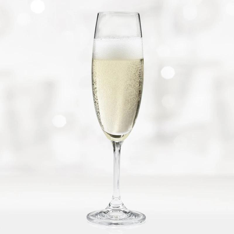 Trudeau - 8oz Serene Champagne Flutes, Pack of 6 - 4900854