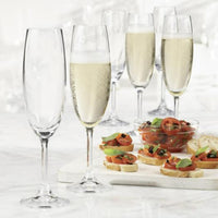 Trudeau - 8oz Serene Champagne Flutes, Pack of 6 - 4900854
