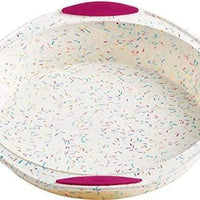 Trudeau - 9" Round Cake Pan Confetti Fuchsia - 05118557