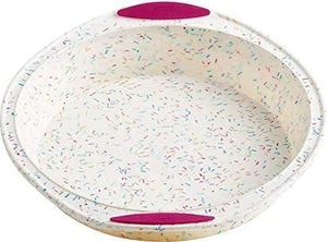 Trudeau - 9" Round Cake Pan Confetti Fuchsia - 05118557