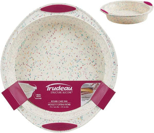 Trudeau - 9" Round Cake Pan Confetti Fuchsia - 05118557
