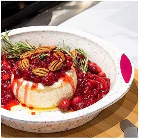 Trudeau - 9" Round Cake Pan Confetti Fuchsia - 05118557