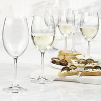 Trudeau - 9oz Serene White Wine Glasses, Pack of 6 - 4900853