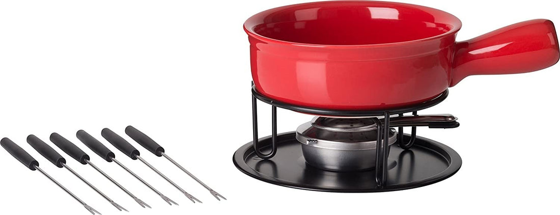 Trudeau - Cast Iron Fondue Set Red - 0534510