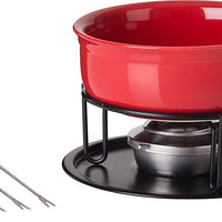 Trudeau - Cast Iron Fondue Set Red - 0534510
