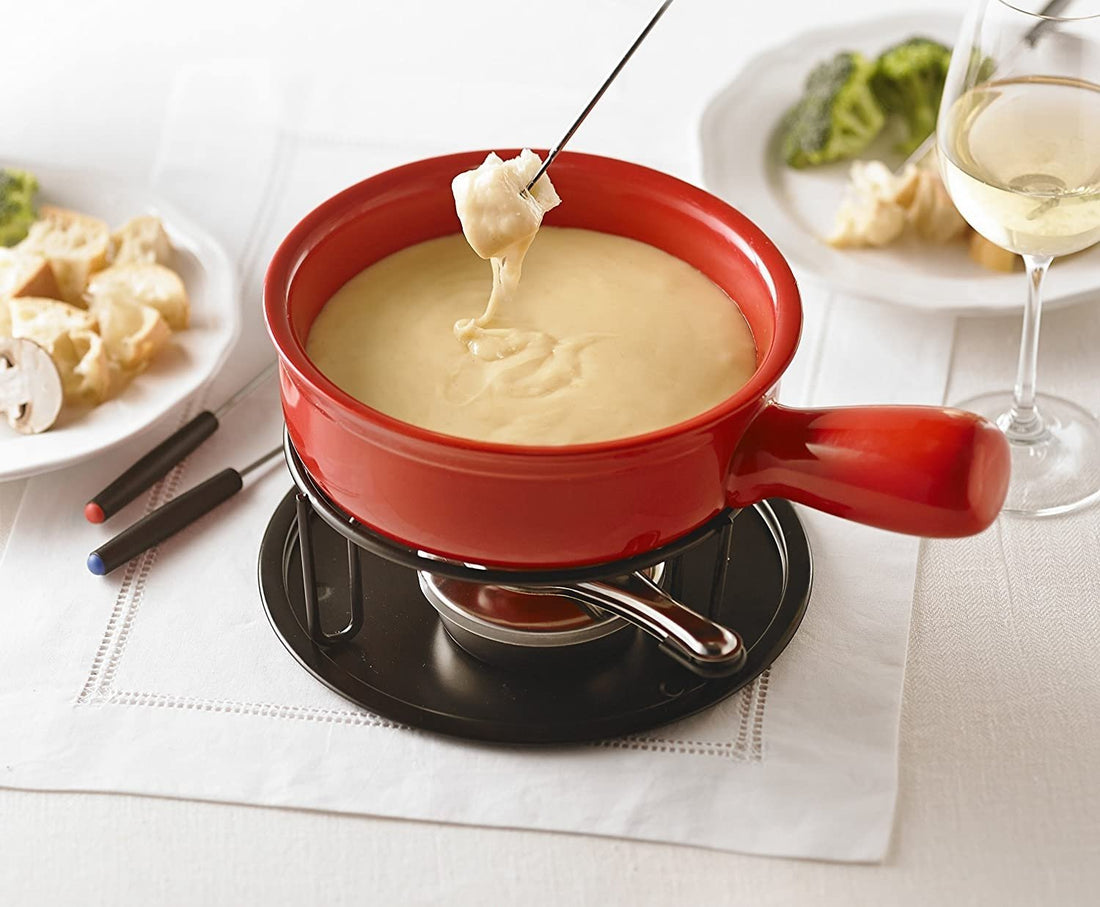 Trudeau - Cast Iron Fondue Set Red - 0534510