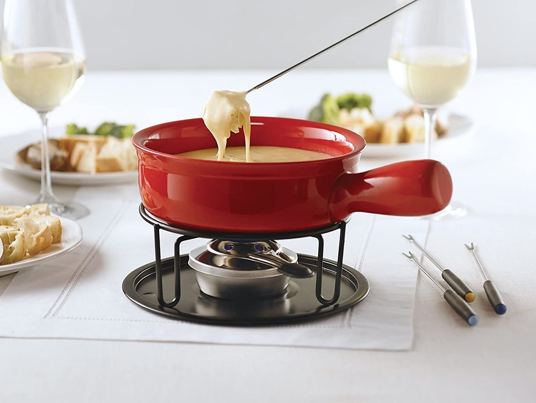 Trudeau - Cast Iron Fondue Set Red - 0534510