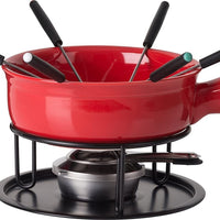 Trudeau - Cast Iron Fondue Set Red - 0534510