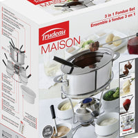 Trudeau - Fenty 3-In-1 Fondue Set with Rotating Tray - 0531305