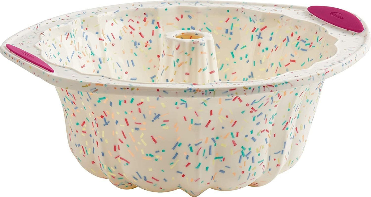 Trudeau - Fluted Cake Pan Confetti Fuchsia - 05118558