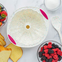 Trudeau - Fluted Cake Pan Confetti Fuchsia - 05118558