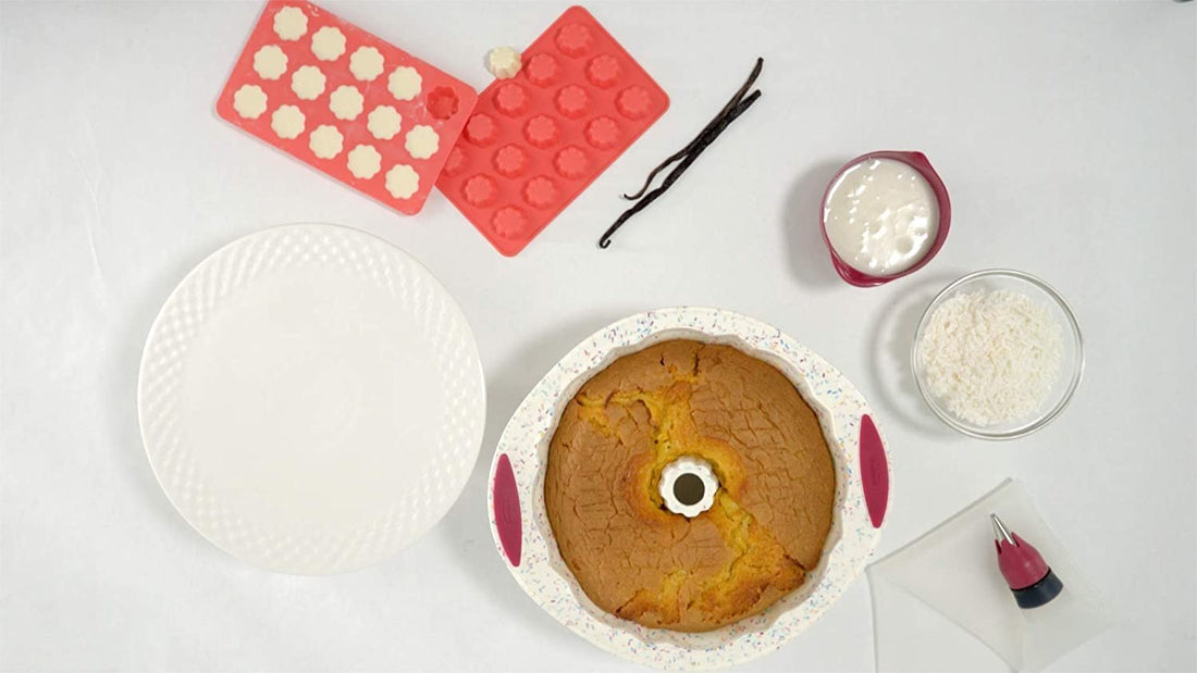 Trudeau - Fluted Cake Pan Confetti Fuchsia - 05118558