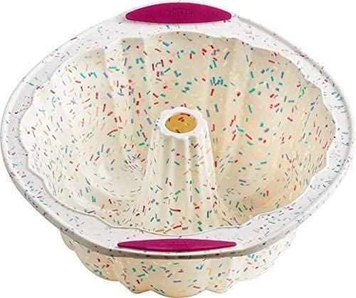 Trudeau - Fluted Cake Pan Confetti Fuchsia - 05118558