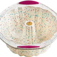 Trudeau - Fluted Cake Pan Confetti Fuchsia - 05118558