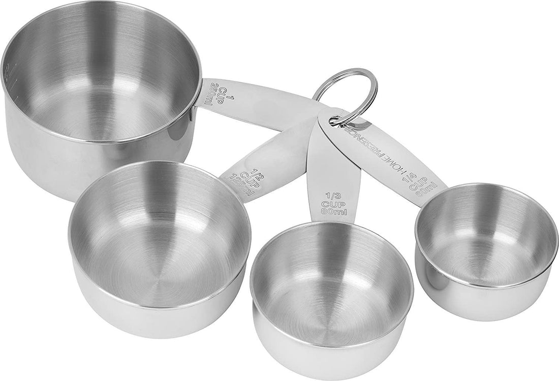 Trudeau - Pack of 4 Stainless Steel Measuring Cups - 0519029
