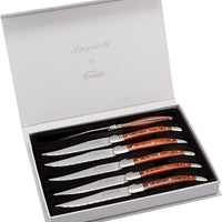 Trudeau - Pack of 6 Laguiole Pakka Wood Steak Knives - 0973046