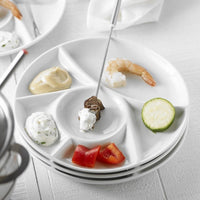 Trudeau - Round Fondue Plates, Pack of 4 - 053586