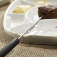 Trudeau - Round Square Plates with Eight Compartments, Pack of 4 - 082505