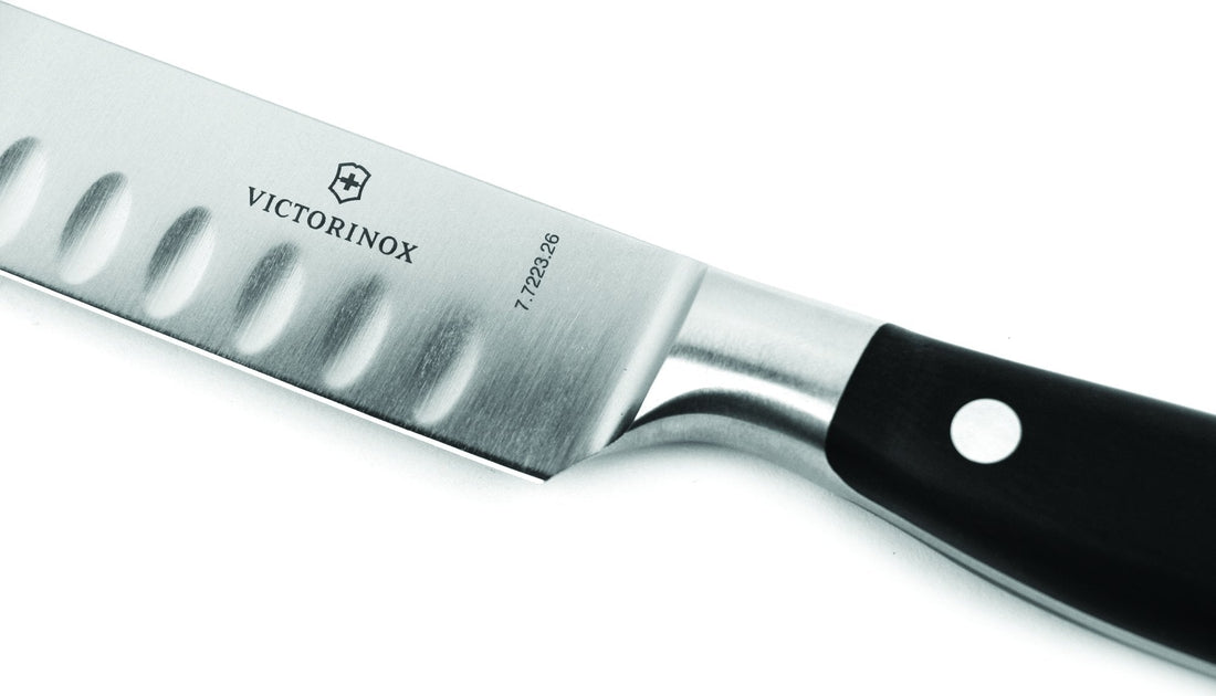 Victorinox - 10" Grand Maître Forged Granton Edge Slicing Knife - 7.7223.26G