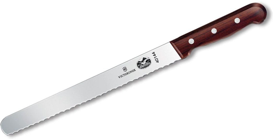 Victorinox - 10" Rosewood Serrated Roast Beef Blade Slicing Knife - 5.4230.25