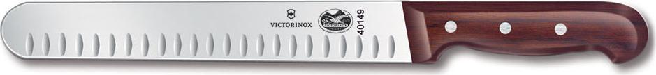 Victorinox - 10" Rosewood Straight Roast Beef Granton Blade Slicing Knife - 7.6059.10